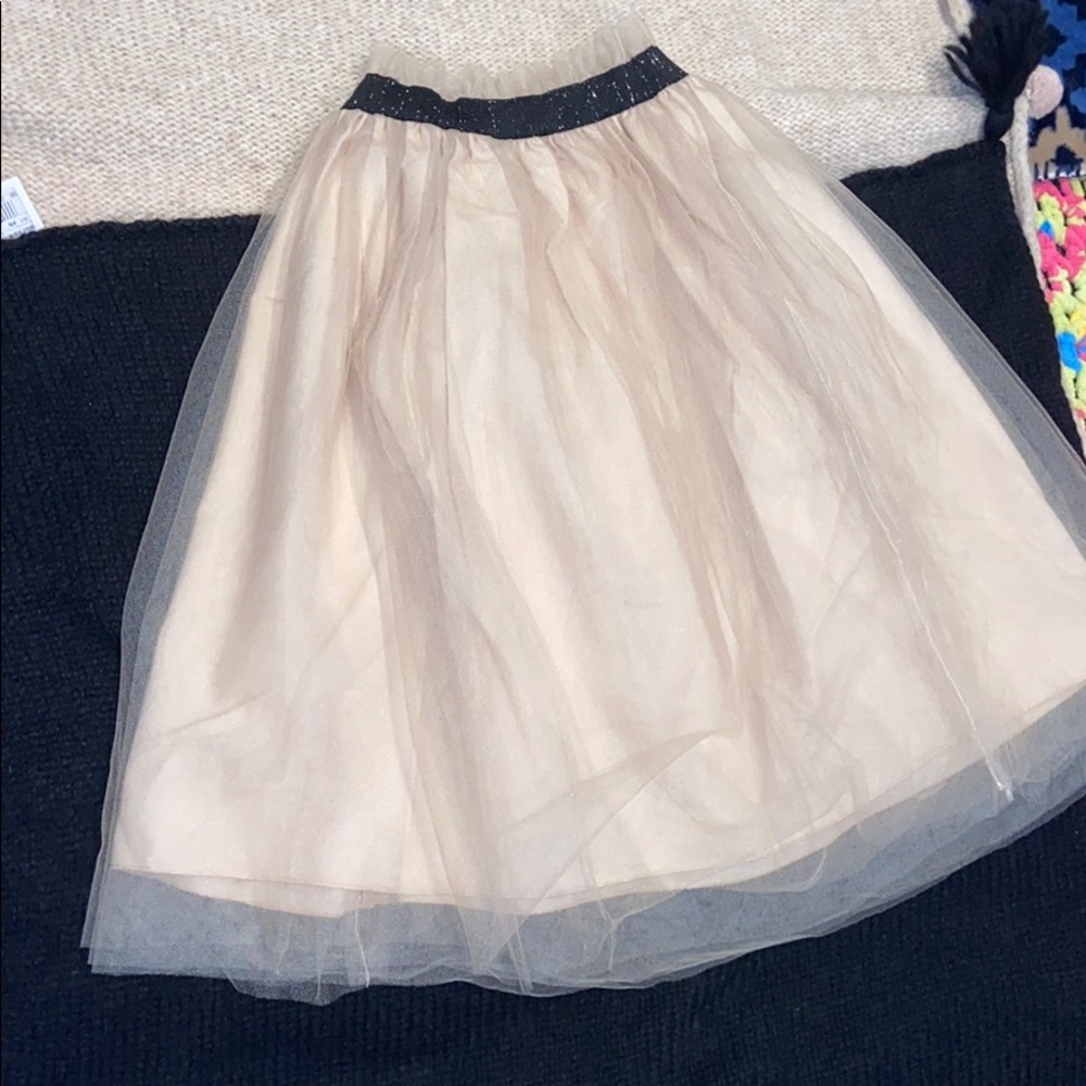 Babe & Tess Cream Skirt